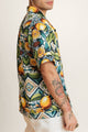 Side shot of dreamy Faro shirt with airy fabric - casual summer shirt unisex design ideal for warm-weather outings.