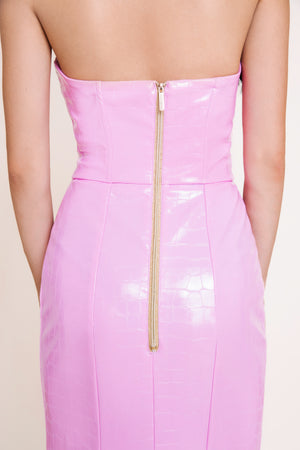 Cocktail Dress – Macao Casino (Pink) | Curve-Hugging Sculpted Fit
